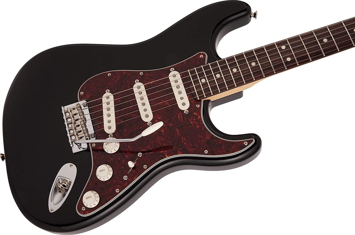 Fender Made in Japan Hybrid II Stratocaster Black Electric Guitar