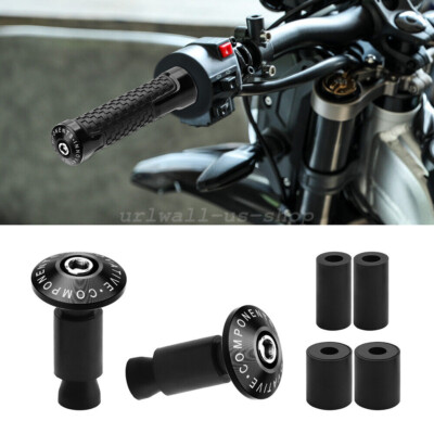 URLWALL For SURRON Light Bee X Black Aluminum Alloy Grip Handle Bar Cap End Plug