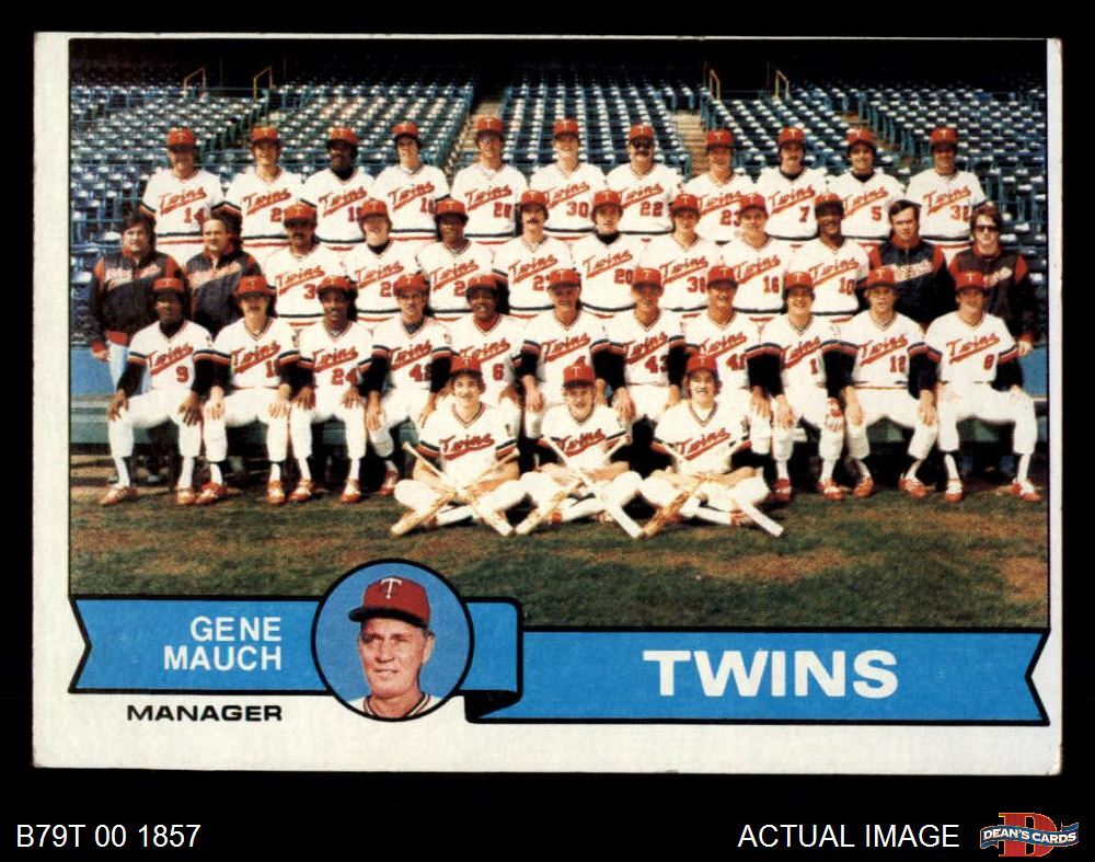 1979 Topps #41 Gene Mauch Twins Team Checklist Manager Card - Good Condition