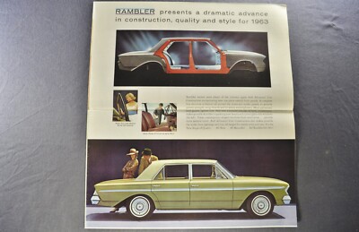 1963 Rambler Brochure Ambassador Classic American Wagon AMC