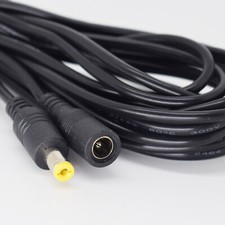 5pcs 5M DC Power Supply 5.5mmx2.1mm 2.1mm Male to Female Extension Cable 22AWG