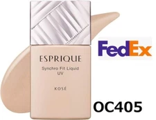 KOSE ESPRIQUE Synchro Fit Liquid  Foundation OC405 Ocher UV SPF25/PA++ 30g Fedex