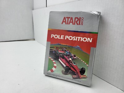 POLE POSITION GAME NEW FACTORY SEALED W/CREASED BOX FOR ATARI 2600 USA NTSC