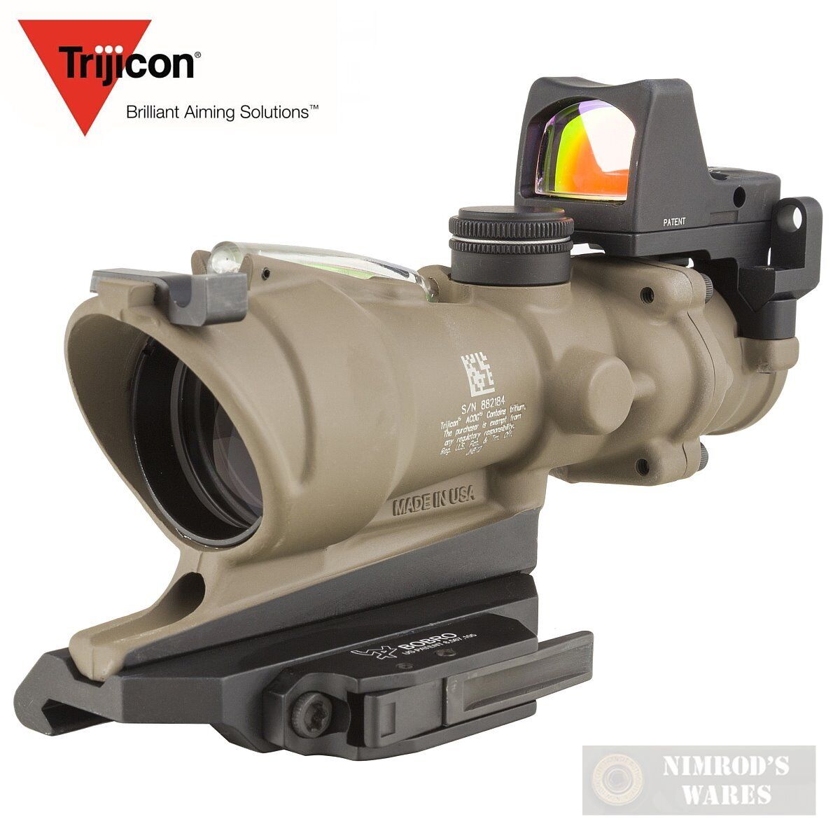 Trijicon TA31-D-100554 ACOG 4x32 BAC ECOS Riflescope with Trijicon TA31-D-100554 ACOG 4x32 BAC ECOS Riflescope with