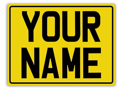 Metall Wandschild - individuelles Motorrad Showschild - Name Radfahrt Geschenk