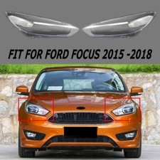 2 PIEZAS Para Ford Focus 15-18 Carcasa Transparente Faros Cubierta Pantalla Faro Lente