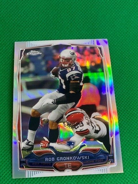 #82 Rob Gronkowski New England Patriots 2014 Topps Chrome Refractor
