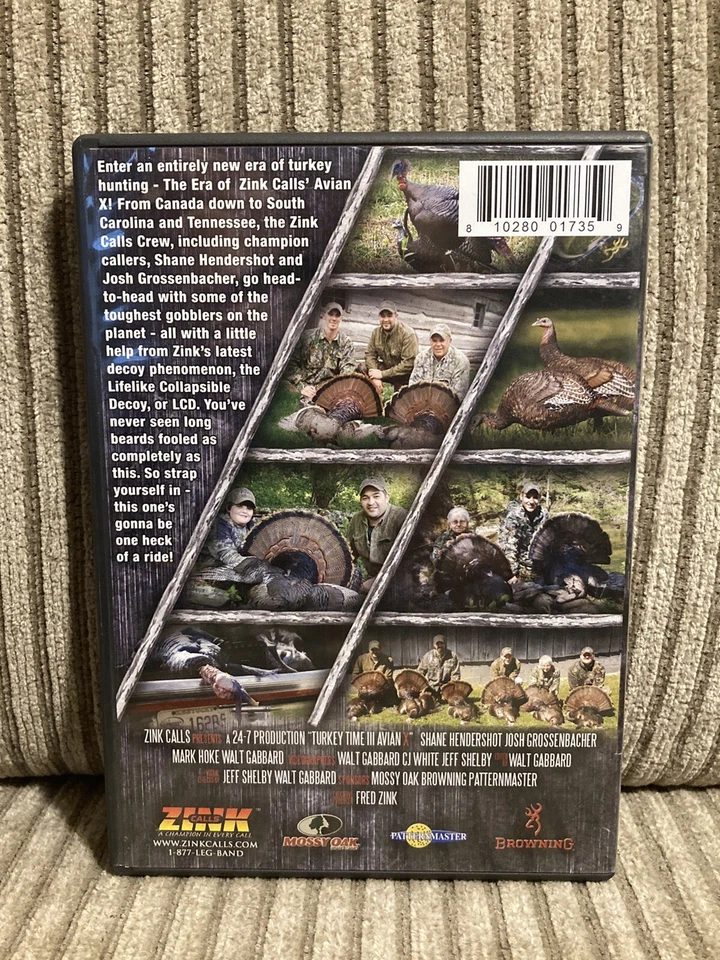 Avian X 24-7 Turkey Time III Zink Calls DVD Turkey Hunting DVD Tested - Image 2 of 2
