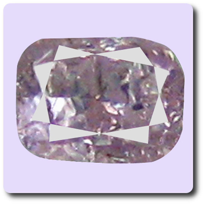Diamant rose violet 0.04 cts I2 d'Afrique pour création de bijoux uniques