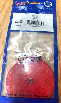 40152 Grote Reflector 3 1/4 Inch Round Red Sealed Center-Mount | eBay