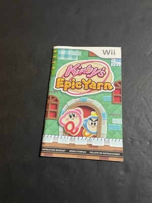 kirbys epic yarn wii Manual only