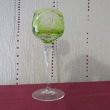 1 Roemer Glas Aus Cristal De Lorraine Oder Boheme Chartreuse H 18,8 Cm
