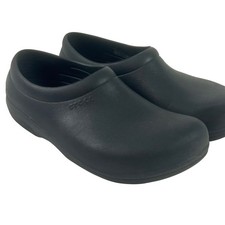 Crocs Black Slip On Work Shoes Clogs Comfort Non Slip Unisex W 7 M 9