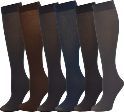 Winterlace Queen Size Trouser Socks for One Plus, 6 Pairs - Assorted #2 