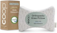 Coop Home Goods Leg Support Knee Pillow for Side Sleeper, Knee, White
