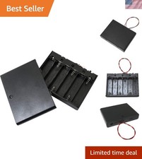 Compact 6x AA Battery Holder with ON/OFF Switch - Perfect for Toys and Arduino