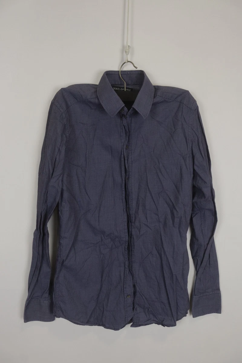 Dolce&Gabbana Blue Long Sleeve Dress Shirts for Men for sale | eBay
