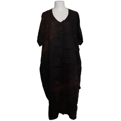 Divas Planet, Maxikleid, Größe: 44, DP 20034-1, Schwarz/Mehrfarbig, Leinen #hEo