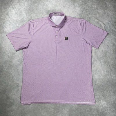 Holderness & Bourne Shirt Mens 2XL AOP Polo Tailored Fit Golf Casual Logo