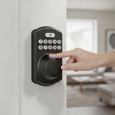 Electronic Fingerprint Lock KS02A - 20 Codes, AI Technology, Auto Lock Feature