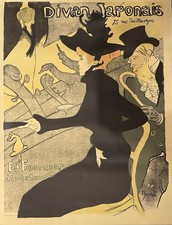 Rare Affiche 20èm XXèm Toulouse Lautrec Divan japonais Ed. Stedelijk Museum Rare