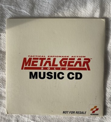 Metal Gear Solid Music CD Konami Not For Resale NFR 1998 RARE - Gamer