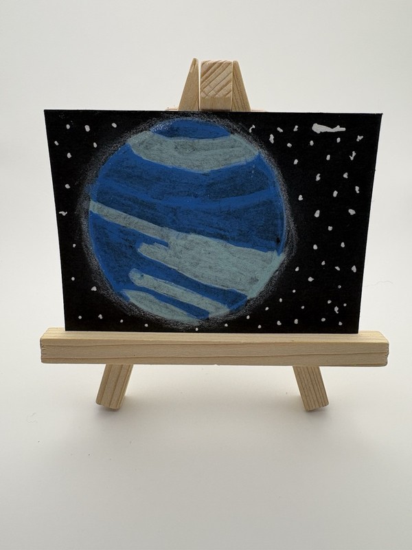 ACEO Original “Uranus” Handmade OOAK Painting by breadzim