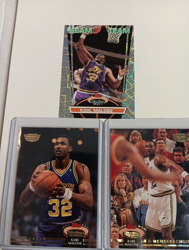 1992-93 Stadium Club Karl Malone Beam Team Members Only #17 Utah Jazz Lot NR-MNT - Afbeelding 13 van 19
