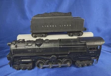 Lionel 671 S-2 Turbine with 671W Tender-1947 Model Serviced/Original Boxes