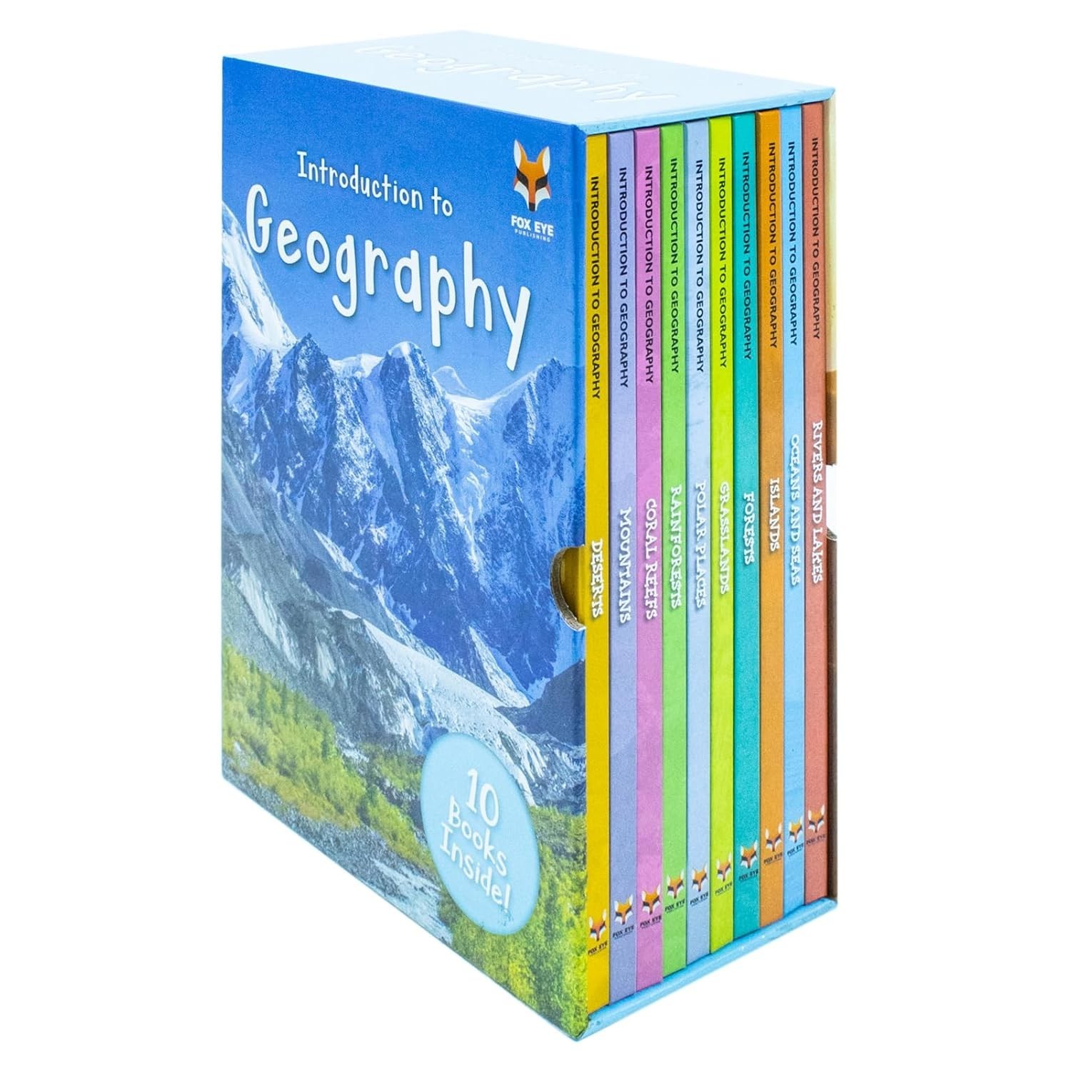 Childrens Introduction To Geography For Beginners 10 Hardback Book Collection Se