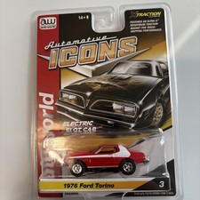 AUTO WORLD AUTOMOTIVE ICONS 1976 FORD TORINO SLOT CAR-NEW RARE