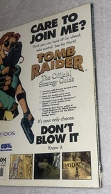 1996 Tomb Raider The Official Strategy Guide Eidos Dimension PS1 Saturn PC Rare 