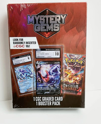 Pokémon Mystery Gems 2025 Sealed Box with CGC Graded Card and Booster Pack
