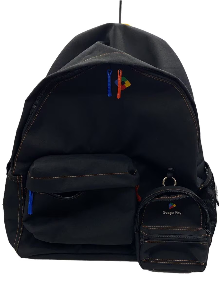 BEAMS Backpack Black Solid Color - image 1