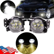 LED Pair Front Bumper Fog Light Lamp For BMW E60 E90 323i 325i 328i 330i 335i US