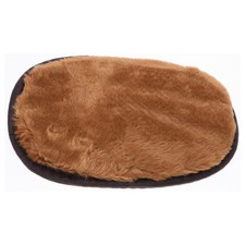 1 Pair Shoe Shine Gloves Soft Wool Cleaning Buffing Gloves Coffee for Boots