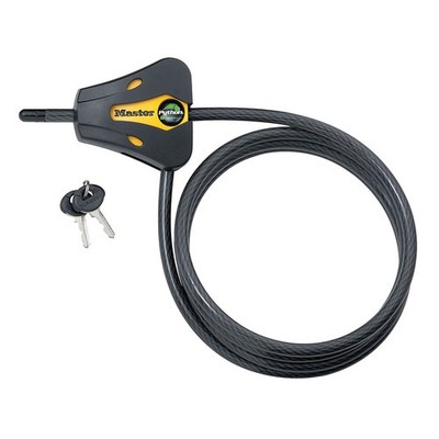 8419DPF Python Kabelschloss mit Schlüssel 1 Packung Schwarz und Gelb 1,8 m x