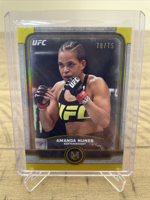2019 Topps Museum Collection Gold /75 Amanda Nunes #50 HOF