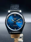 Rare Vintage Refurbished Seiko 5 Automatic Day/Date Japan Men's Wrist Watch
