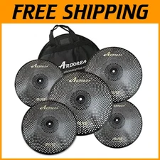 Durable Black Cymbal Pack 14" 16" 18" 20"