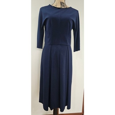MaxMara Dress, Made in Italy, 3/4 Sleeve, Princess Hem, Pleated Skirt, Sz L