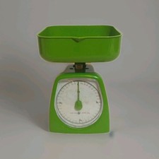 Küchenwaage 60er Jahre grün 4kg Mid Century Vintage Design Haushalt 