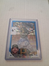 2023 Topps Chrome Update Jason Delay RC On Card Auto Blue Raywave /150