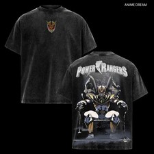 Lord Drakkon Power Rangers Edition Double Printed Oversize Lightweight Acid Wash