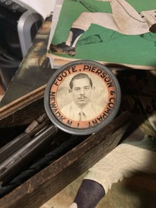 Vintage Foote And Pierson Employee Badge Tag Newark NJ History Telegraph
