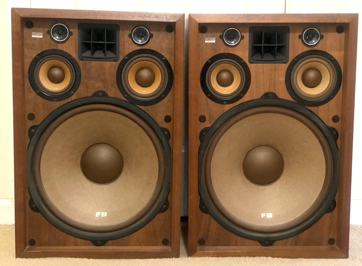 Pioneer CS-99A FB 5-way Wood Speaker Pair Vintage Great Condition