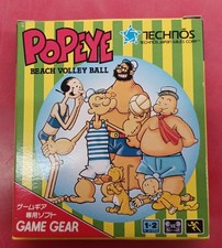 Technos Popeye Beach Volley Ball Game Gear Software FaH07