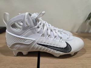Nike Huarache 9 Elite LAX Lacrosse/Football - White/Blk-Carbon - Men's 5.5 - New
