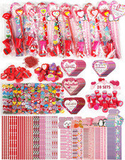 Valentine Gifts for Kids School, 28 Packs Stationery Set from Teachers to Studen