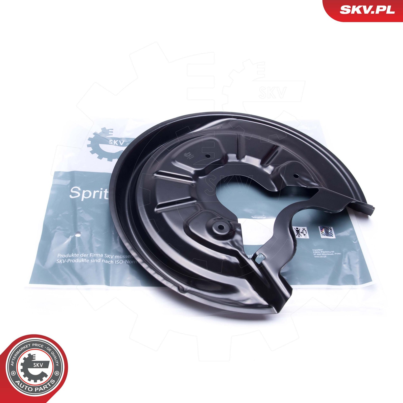 Fits ESEN SKV 57SKV612 anchor disc rear P, AUDI A3 SEAT Altea SKODA Octavia II